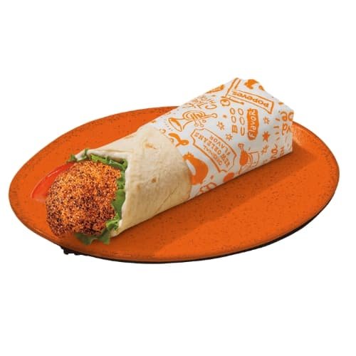 Popeyes Mini blackened classic Chicken Wrap