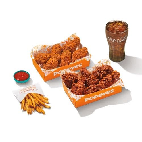 Popeyes 12pc Bone-In Combo Wings