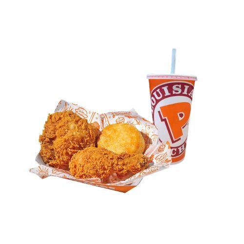 Popeyes 2 Pc Chicken Lg Combo Meal