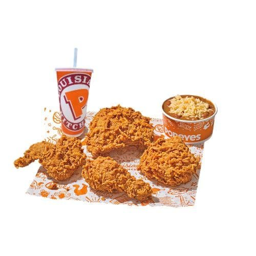 Popeyes 4 Pc Chicken Meal combo