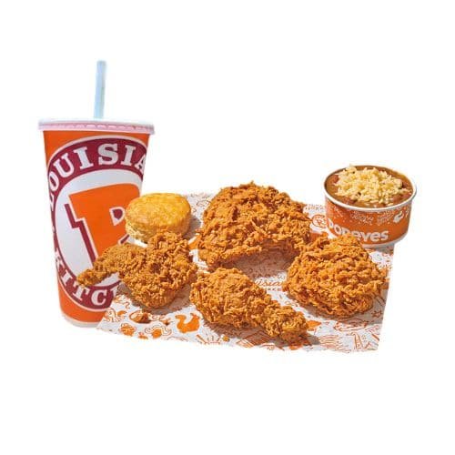 Popeyes 4 Pc Chicken Meal Lg Combo