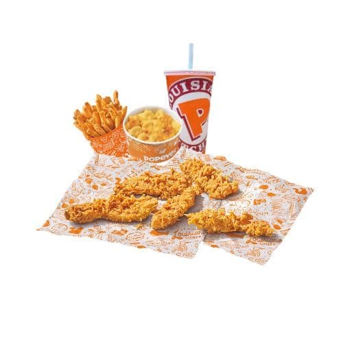 Popeyes 5 Pc Tenders Lg Combo Menu