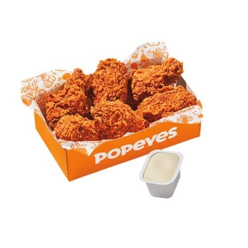 Popeyes 6pc Bone-In Wings