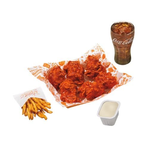 Popeyes 6pc Boneless Combo Wings