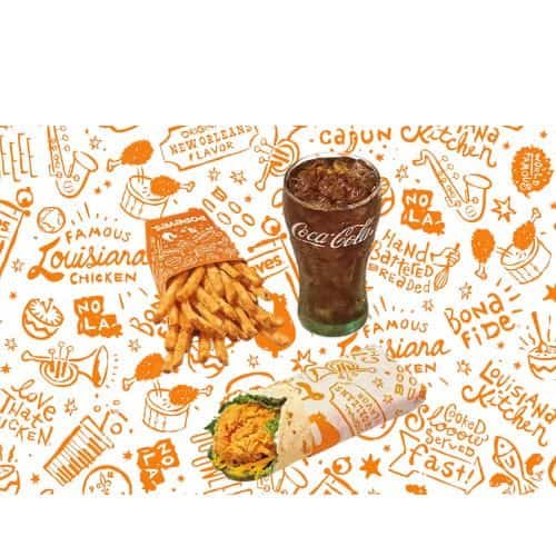 Popeyes Classic Combo Chicken Wrap