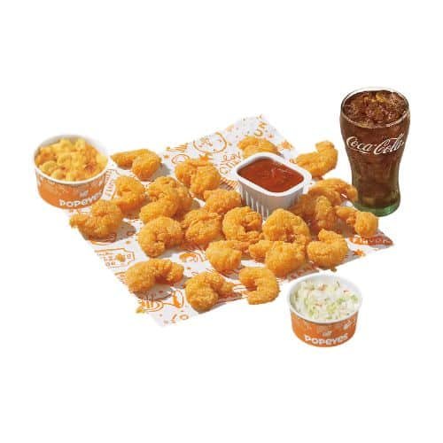Popeyes 1/4 lb Popcorn Shrimp Platter