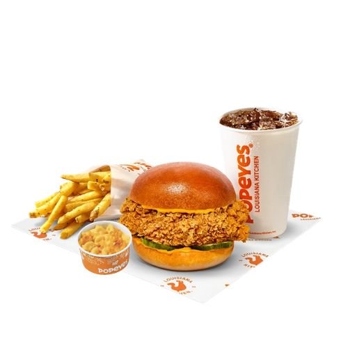 Popeyes Spicy Chicken Sandwich Lg Combo