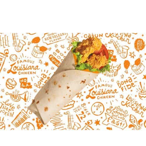 Popeyes Spicy Classic Chicken Wrap