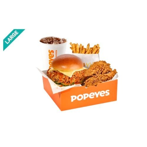 Popeyes Large Hot Honey Box Meal