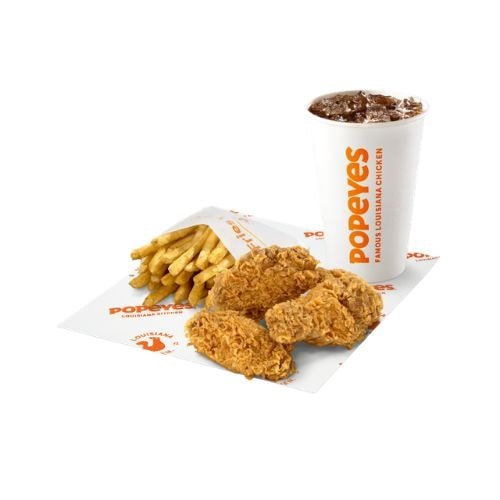 Popeyes 3 Hot Wings Meal