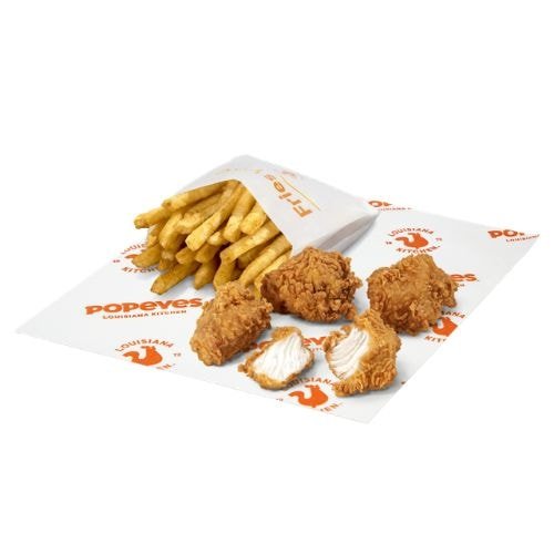 Popeyes 4 Boneless & Fries