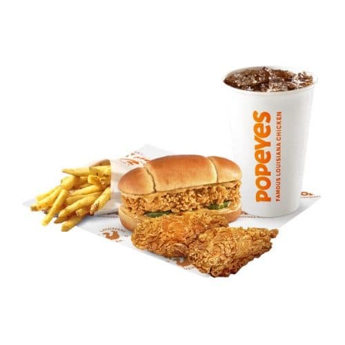 Popeyes BIG Chicken Cruncher Meal