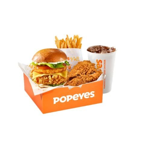 Popeyes Deluxe Superstack Sandwich Box Meal