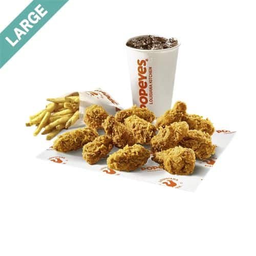 Popeyes Large 12 Hot Wings Meal