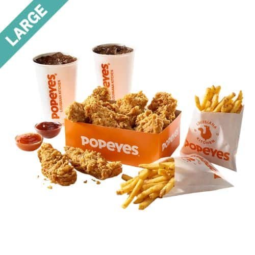 Popeyes Large Spicy 8 Classic Tenders & 2 dips