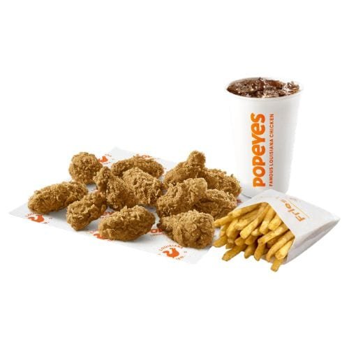 Popeyes Regular 12 Cajun Citrus Wings Meal