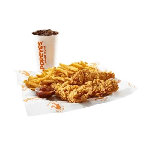 Popeyes Regular 3 Tenders Classic Meal