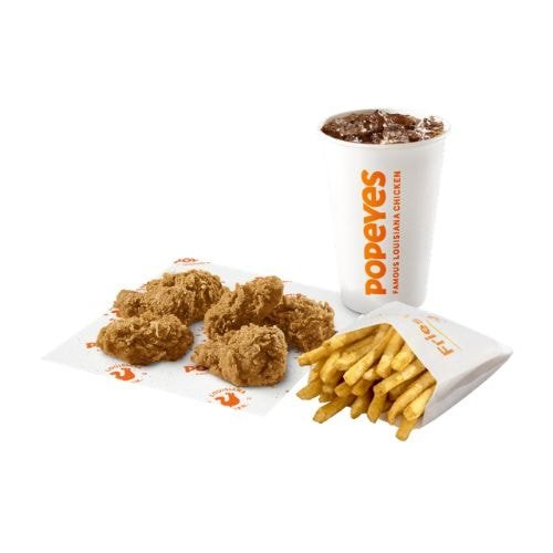 Popeyes Regular 6 Cajun Citrus Wings Meal