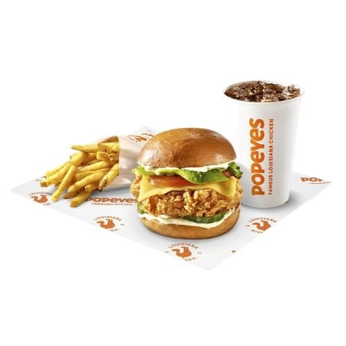 Popeyes Regular Deluxe Sandwich Meal