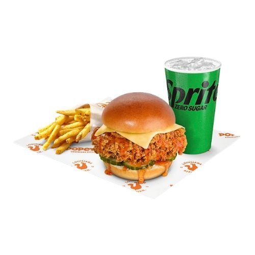 Popeyes Regular Hot Honey Sandwich Meal