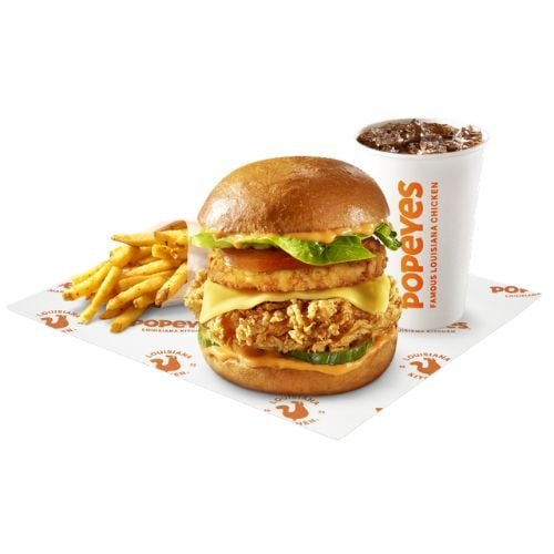Popeyes Regular Spicy Deluxe Superstack Sandwich
