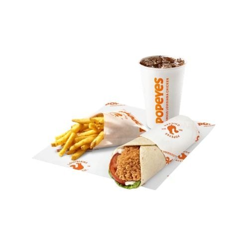 Popeyes Saver Chicken Wrap Meal