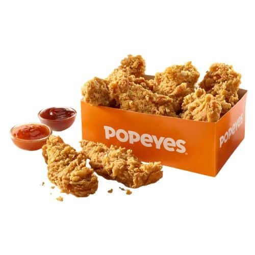 Popeyes Spicy 8 Classic Tenders & 2 dips