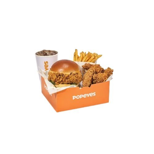 Popeyes Spicy Chicken Sandwich Box Meal