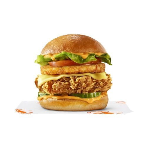 Popeyes Spicy Deluxe Superstack Sandwich