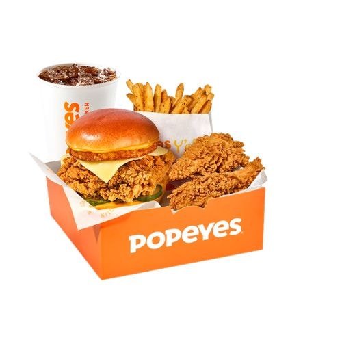 Popeyes Spicy Superstack Box Meal