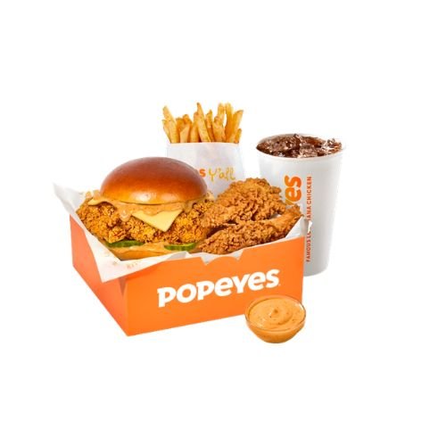 Popeyes Kickback Sandwich Box Meal